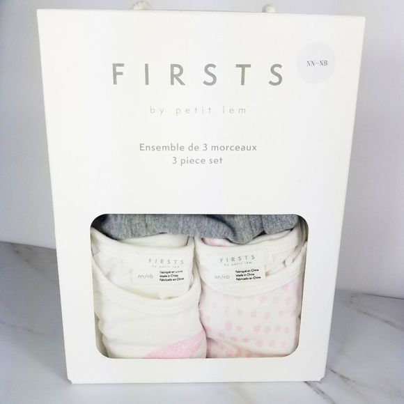 Petit Lem Other - FIRST by Petit Lem 3 Piece Newborn Set Pin…